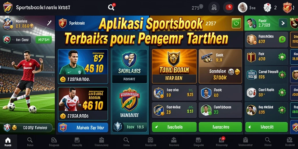 Tampilan menarik dari gameplay aplikasi Sportsbook 2757.
