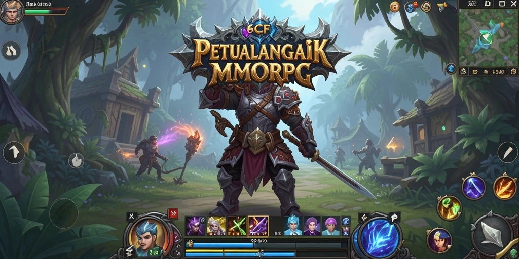 Gameplay epik dalam 6CF yang penuh aksi dan petualangan.