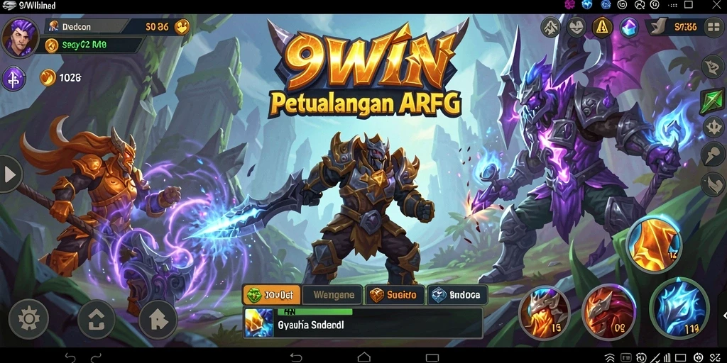 Tampilan gameplay 9WIN yang menegangkan dan memukau.