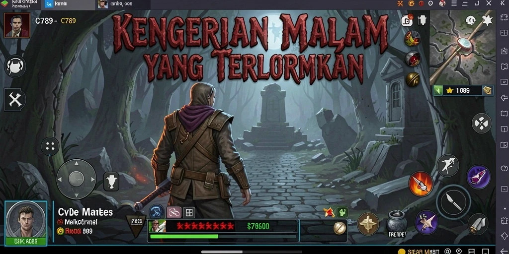 Gameplay menakutkan dari C789 dengan atmosfer gelap.