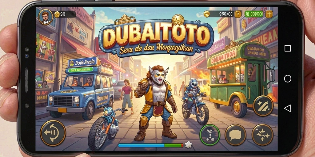 Screenshot gameplay DUBAITOTO yang penuh aksi dan tantangan arcade.