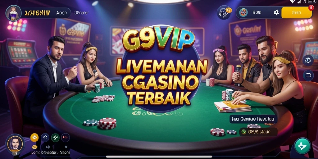 Tampilan gameplay G9VIP yang menarik dan interaktif di Live Casino.