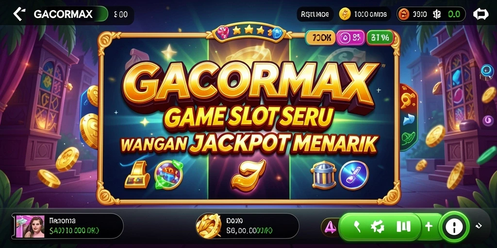Gameplay penuh warna dan fitur menarik di GACORMAX Slot.