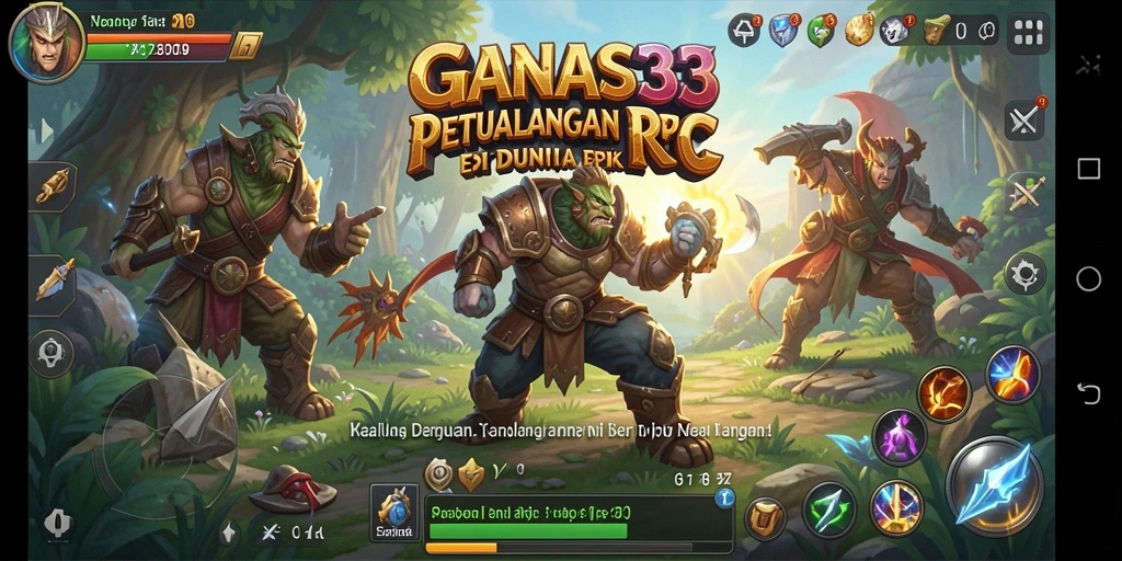 Tangkapan layar GANAS33 menunjukkan intensitas permainan RPG yang menawan.