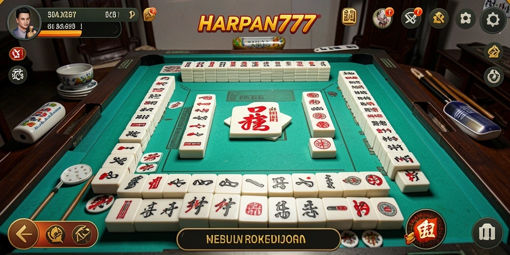 Tampilan menarik dari gameplay Mahjong HARAPAN777 yang menantang.