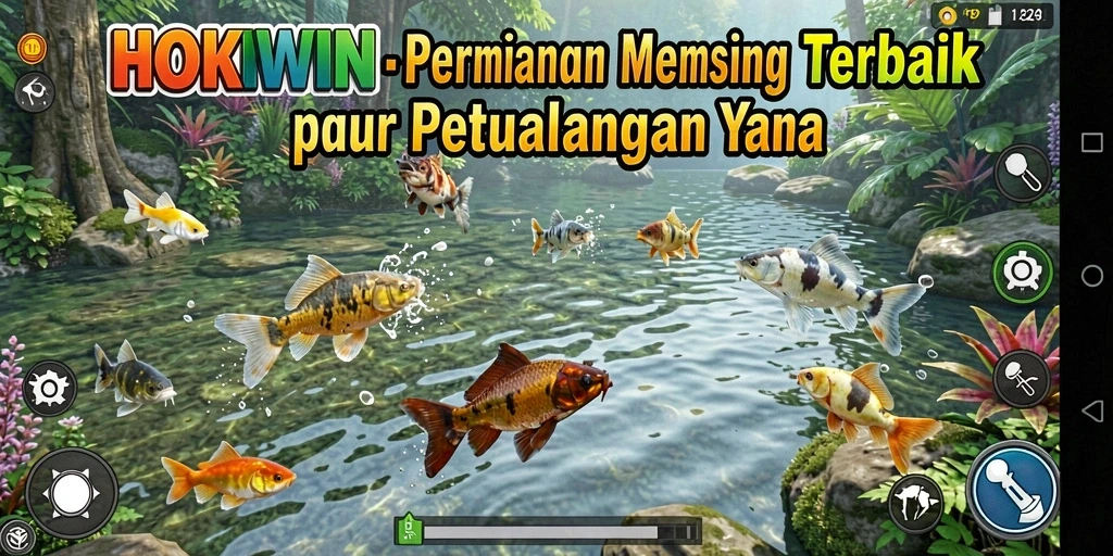 Tampilan bermain HOKIWIN dengan aksi memancing yang mendebarkan.