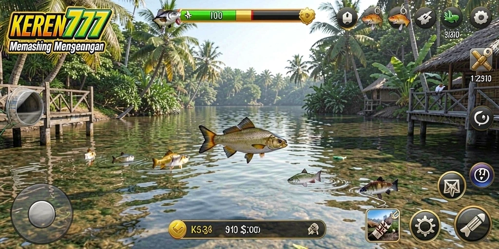 Tangkapan ikan yang mengesankan dalam gameplay KEREN777.