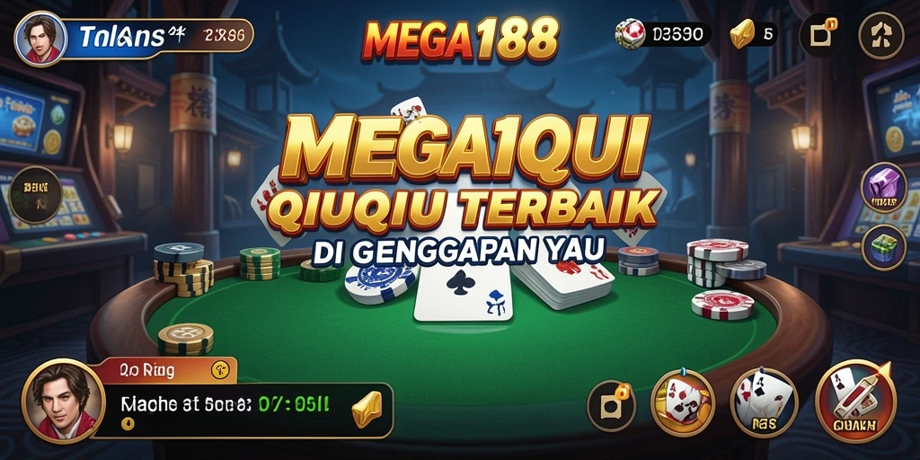 Tampilan menarik dari gameplay QiuQiu di MEGA188.