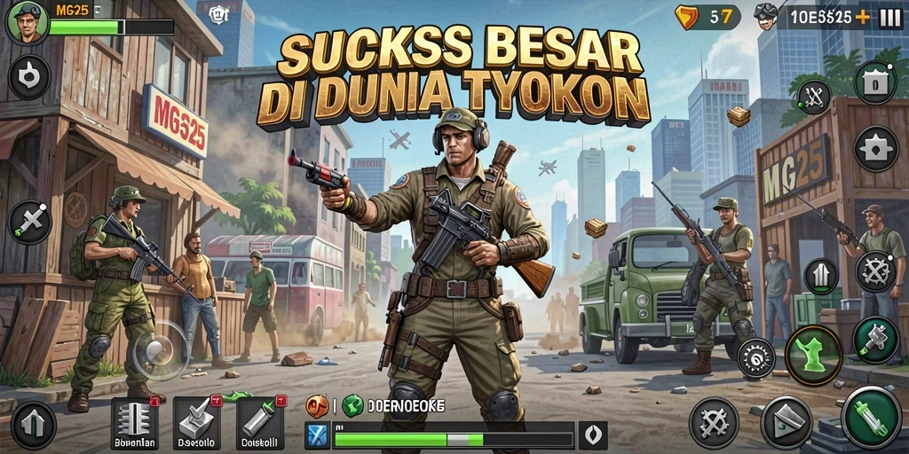 Gameplay MG525 yang mendebarkan dalam mengelola bisnis Tycoon.