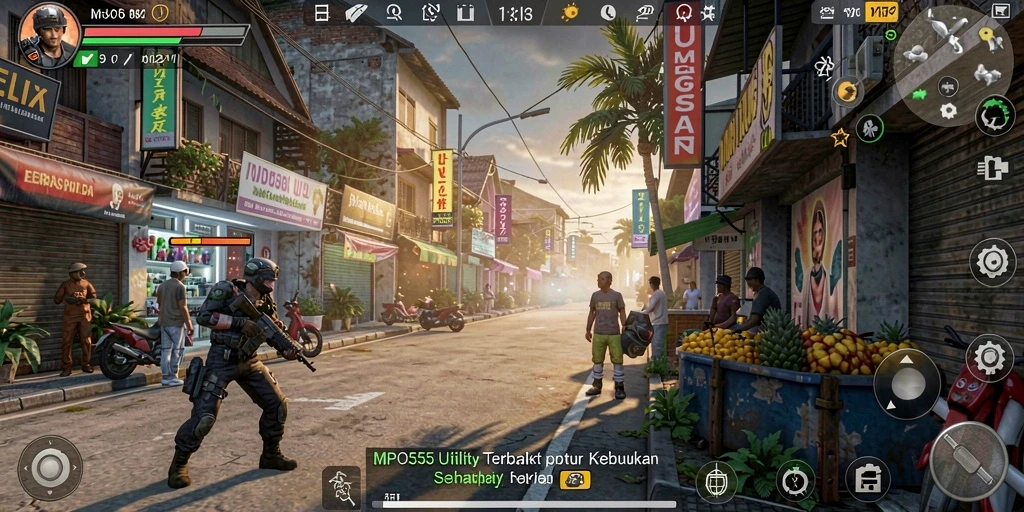Tampilan antarmuka MPO555 yang intuitif dan mudah dijelajahi.