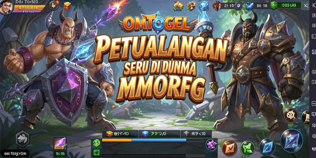 Tampilan gameplay seru OMTOGEL yang menampilkan aksi pertempuran.