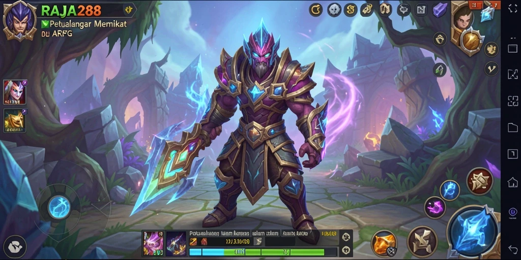 Tampilan gameplay menarik RAJA288 yang penuh aksi.