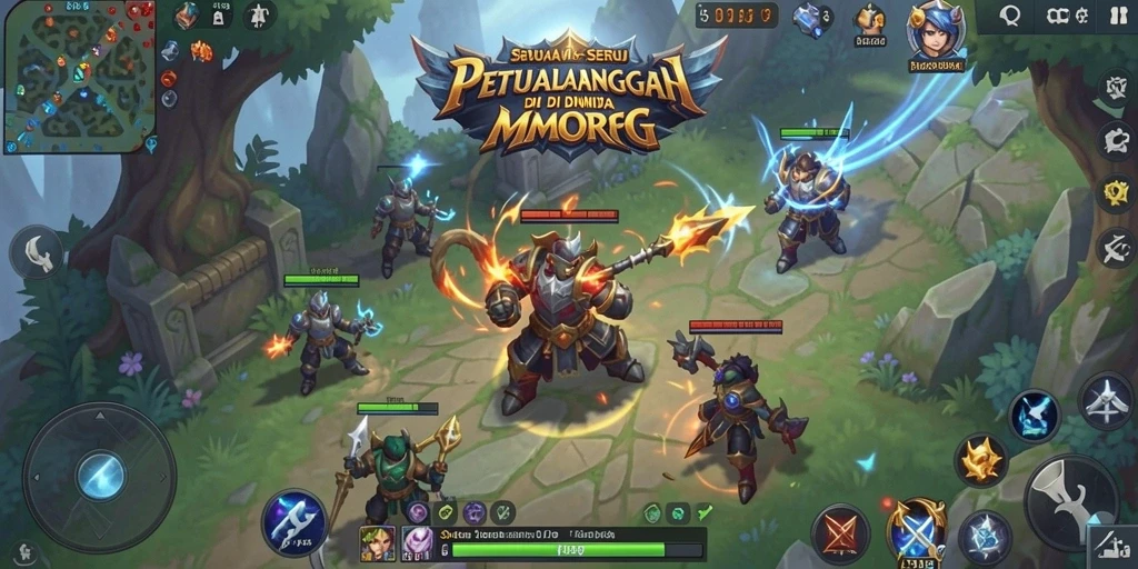 Gameplay seru di SD107 dengan dunia MMORPG yang luas.