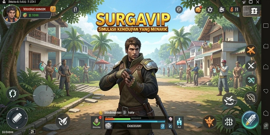 Tampilan gameplay SURGAVIP yang imersif dan interaktif.