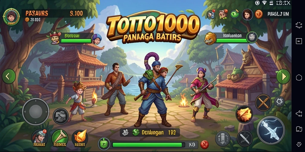 Tampilan menarik gameplay TOTO1000 saat menjelajahi dunia petualangan.