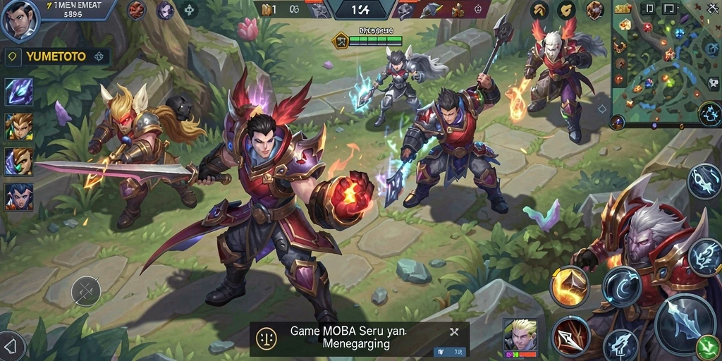 Tampilan menarik dari gameplay seru YUMETOTO.